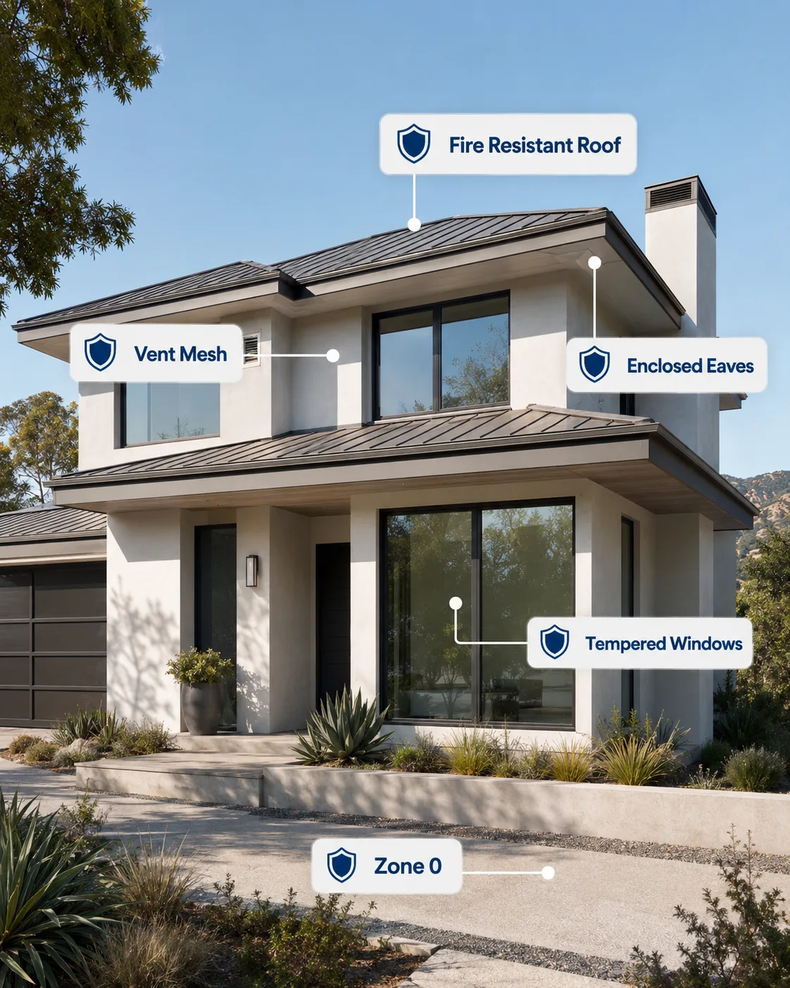 Exterior home hardening work